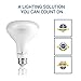 Hyperikon BR30 LED Bulb Dimmable, 9W=65W Wide Flood, E26 Base, UL, Energy Star, Warm White, 6 Pack
