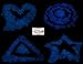 200 Pcs Glow in the Dark Garden Pebbles Stone for Walkways Yard Aquarium Gravel Fish Tank and Garden Driveway,Powered By Light And Solar(Blue)