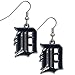 MLB Detroit Tigers Chrome Dangle Earrings