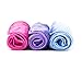 Nugilla Makeup Remover Cloth/Reusable Microfiber Cleansing Towel – Suitable for All Skin Types，Wipe Away Dirt, Oil and Cosmetics - Multiple Colours - 3 Pcs