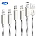 iPhone Charger Cable MFi Certified Lightning Cord 5Pack 3FT/6Foot/10Feet Sharllen Nylon Braided iPhone Charger USB Fast Charging&Syncing Wire Compatible iPhone12/11Pro/XS/Max/XR/X/8P/7/6/iPad White