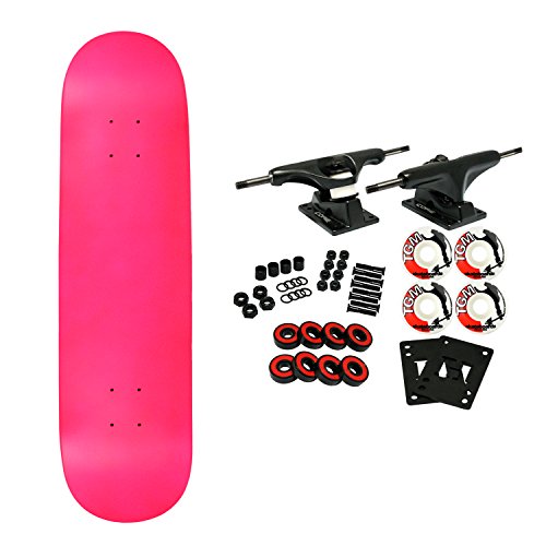 Moose Complete Skateboard NEON Pink 7.5