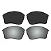 Replacement Polarized Black and Titanium Lenses for Oakley Half Jacket XLJ Sunglasses