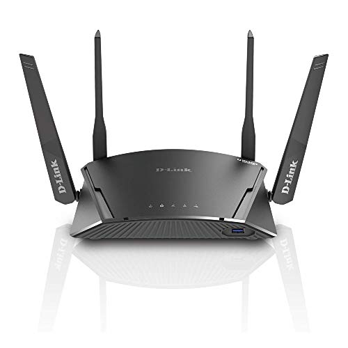D-Link Dir-1960 Routeur Exo Wi-Fi Smart Mesh Ac1900 Avec Protection Mcafee, Gigabit - Idéal Pour Profiter D'Une Connexion Wi-Fi Sécurisée Partout Dans La Maison