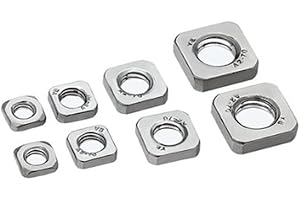 50pcs Thin Nut M3 M4 M5 M6 M8 Stainless Steel Square Nuts (Size : M3 50pcs)