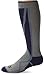 Hot Chillys Men's Mid Volume OTC Sock, Navy/Slate/Grey, Large