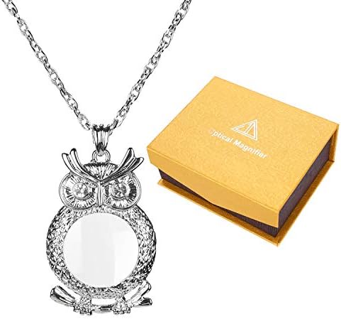 ペンダントルーペ 拡大鏡 3倍 ネックレス 虫眼鏡 レディース おしゃれ セーターチェーン クリスマス 彼女 プレゼント 読書用 自然観察 卓出 誕生日 ギフト