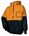 Helly-Hansen Workwear Roan Anorak Waterproof Jackets for Men - High-Mobility Protective PVC-Coated Polyester Rain Jacket - 399 Ochre/Charcoal - XX-Large