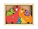 BeginAgain Cat Family Color Names Puzzle - Bilingual Wooden Colors - 2 and Up
