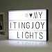 ITingjoy Free Combination Cinematic Light Box with Letters and LED Light A4 Size