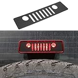 Autou Brake Light Cover Black for 2007-2017 Jeep Wrangler JK JKU Unlimited Accessories