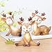 Youfui Cake Topper Party Supplies Cake Decoration for Girls, Birthday Party, Baby Shower & Wedding Home Decor Car Decoration Interior (4pcs Deers Eden)