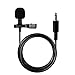 HUACAM Lavalier Lapel Microphone, Clip on Mic for Phone Laptop Computer Camera, Little Microphone Hands Free Omnidirectional Recording Mic, Perfect for Vloggers YouTube Interview Bloggers(Set of 3)