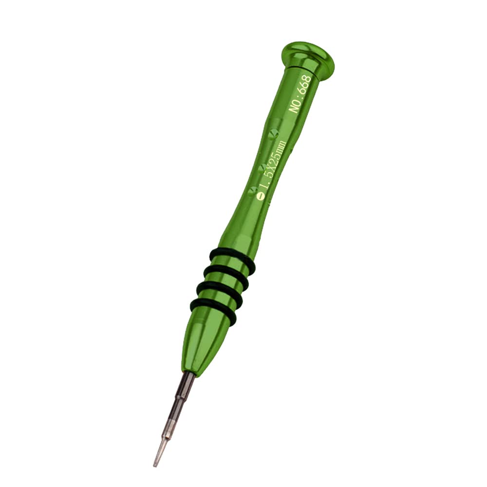 Screwdriver, 125mm Phillips Screw, Screwdriver Bit Cushion Grip Screwdriver Set, Screwdriver for Slotted Screws, Random Color (1.5MM Phillips Screw)