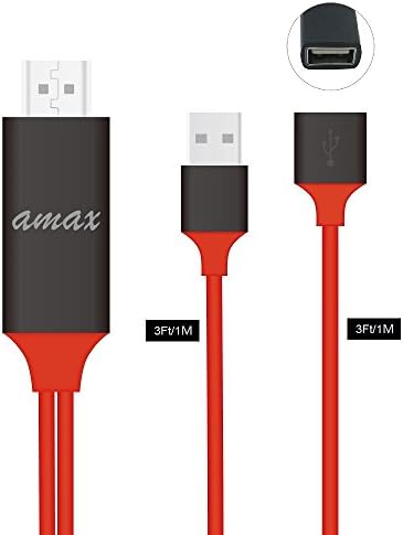 Extensible iPhone 7 / 7 Plus Lightning to HDMI HDTV Adapter AMX For Apple Lightning Digital AV Adapter for Select iPhone, iPad and iPod Models (Adapter only)