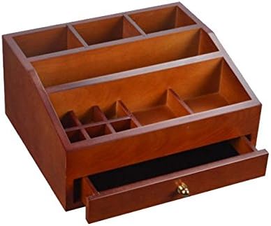 NAN Solid wood walnut color jewelry box cosmetic storage box desktop office supplies jewelry box