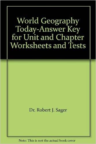 World Geography Today Answer Key For Unit And Chapter Worksheets And Tests Dr Robert J Sager 9780030956508 Books World Geography Today Answer Key For Unit And Chapter Worksheets And Tests Dr Robert J Sager 9780030956508 Books