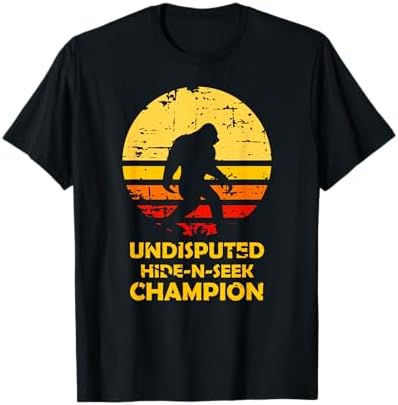 Amazon.com: Undefeated Hide And Seek World Champion Bigfoot T