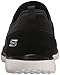 Skechers Sport Women's Microburst Underwraps Fashion Sneaker,Black/White,9 M US