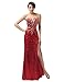 Grace Karin Strapless Sequins Split Ball Gown Evening Prom Party Dress Red