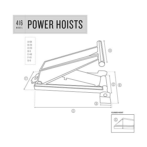6 Ton (12,000 lb) Dump Trailer Hydraulic Scissor Hoist Standard Kit | Power Hoist PH416 | Hydraulic Dump Bed Kit - Image 5
