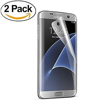 Galaxy S7 Edge Screen Protector [Full 3D Coverage] ,YiYiYi [Anti-Bubble] [HD Ultra Clear] PET Film Curved Edge to Edge Screen Protector for Samsung Galaxy S7 Edge,[2-Pack]
