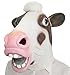 Lubber Halloween Costume Cow Latex Animal Head Mask Pink