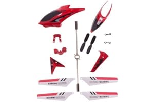 EASTVITA SymaFull Replacement Parts Set For S107 Rc Helicopter, Syma Head Cover S107G, Red