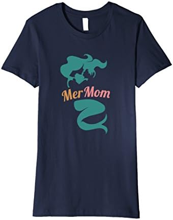Womens Mermom Mother Of Mermaid Funny Tshirt Cute Mother's Day Gift Medium Navy
