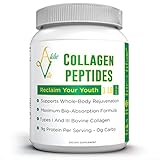 Multi Collagen Peptide Powder Hydrolyzed Type 1 & 3 Protein Supplement (16 oz.) - Maximum Bio-Absorption - Paleo & Keto, Non-GMO - Promotes Healthy Skin, Nails, Hair - Improves Joint Health