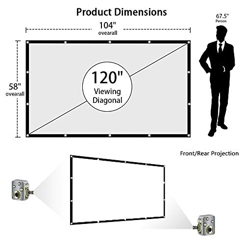 1 Efnik+Projector+Screen+120+inch