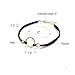 KISSPAT Choker Necklace Black Natural Clear White Quartz Crystal Pendant for Women