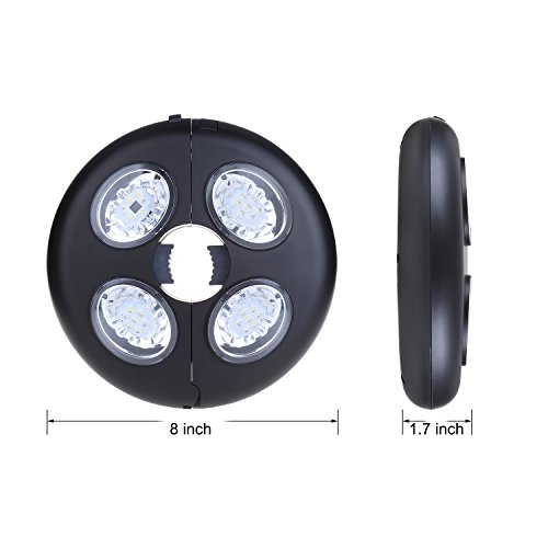 Remote Control Patio Umbrella Light 2 Bright Level Dimming Umbrella Pole Lights 27 LED Night Light Outdoor Camping Lamp Tents Lighting White Light