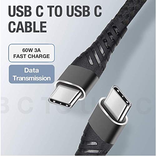 USB C naar USB C kabel 60W Power Delivery Charging Adapter Snelle Charging Data Transsimissie Compatibel met iPad Pro… - Afbeelding 3