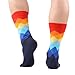 WeciBor Men's Dress Cool Colorful Fancy Novelty Funny Casual Combed Cotton Crew Socks Pack
