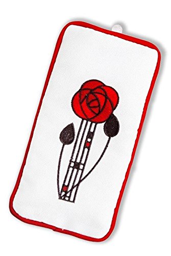 Justina Claire Spectacles Case in a Mackintosh Rose Design (red)