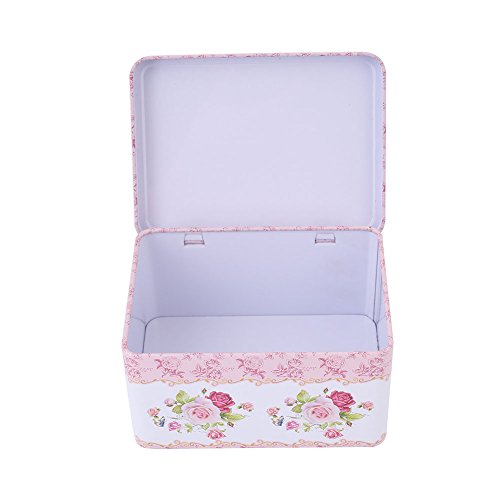 Kicode Graffiti Retro Tinplate Jewelry Tea Candy Gift Box Storage Jars With Lid Tea Coffee Candy