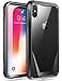 iPhone Xs Case, iPhone X Case, Poetic Guardian [Scratch Resistant Back] [Built-in-Screen Protector] Full-Body Rugged Hybrid Bumper Clear Case for Apple iPhone X (2017)/ iPhone Xs (2018) - Black