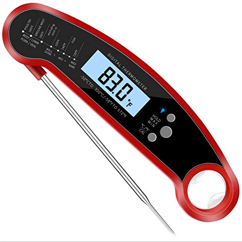 SYGY Meat Thermometer Instant Read Digital Thermometer For BBQ Grilling Smoker Candy Baking Turkey