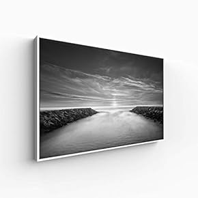 Canvas Wall Art for Living Room, Bedroom Monochrome Landscape Framed Canvas Prints for Home Decoration Ready to Hang - 16x24 inches