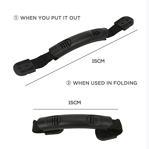 Tearcam Kayak Carry Handles, Canoeing Boat Kayak Side Mount Carry Handle Kit Accessories Black - Thumbnail 3