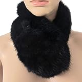 Winter Women Genuine Rabbit Fur Neck Warmer Scarf Wrap Muffler Collar Shawl Stole