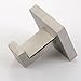 Angle Simple Bathroom Towel Hook Brushed Nickel, SUS304 Stainless Steel Hand Towel Rack, Square Coat Robe Hook, Wall Mount