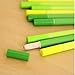 Generic Poo-leaf Forest Green Grass-blade Ballpoint Silicon Grass Pen Black Ink Pack of 12