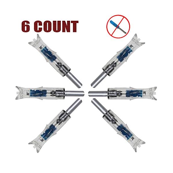 JIANZD Lighted Crossbow Nocks Automatic Light Nocks Replaceable Led