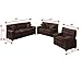 Bobkona Benford 2-Piece Chaise Loveseat Sectional Sofa Collection with Faux Linen, Ash Black