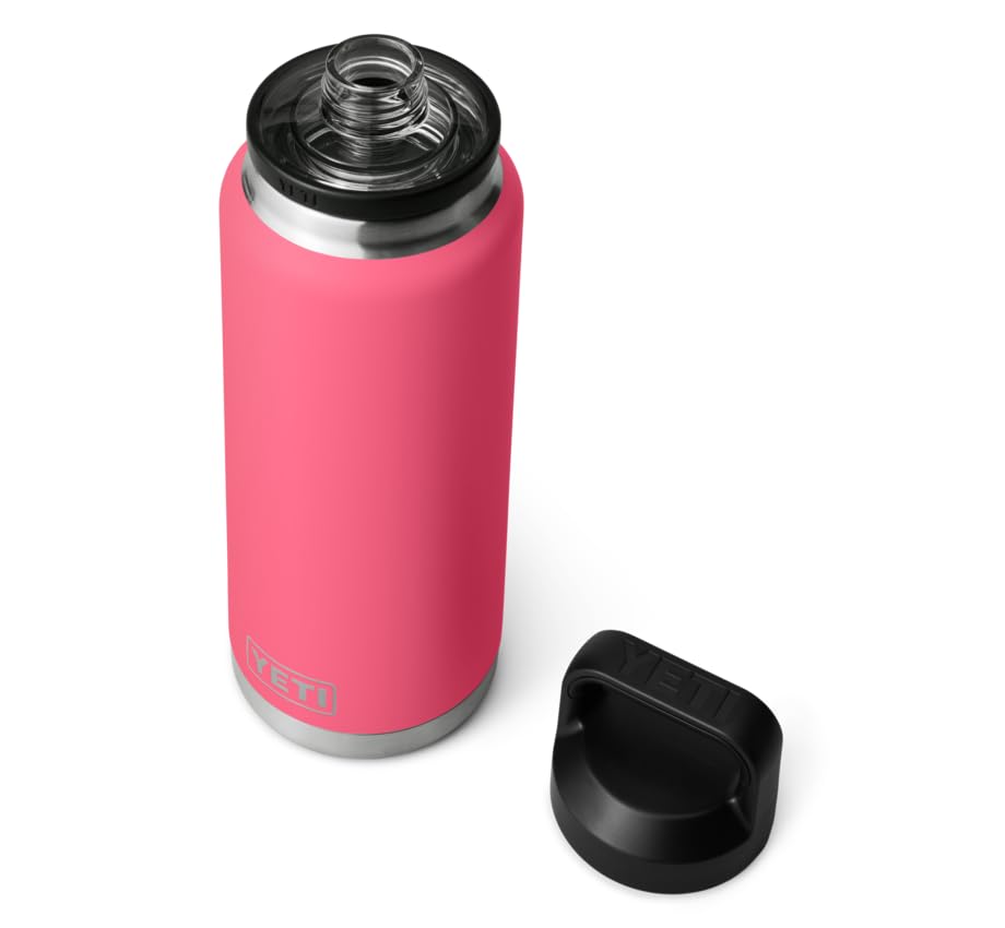 YETI Rambler Bottle Chug, Vacuum Insulated Stainless Steel Bottle with Leakproof Chug Cap, Tropical Pink, 36 oz (1 L) — image 1