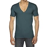 American Apparel Unisex Short Sleeve Deep V-neck T-Shirt