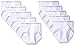 Hanes Big Boys 12-Pack Classics Brief, White, Medium
