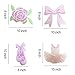 30Ct Ballerina Hanging Swirl Decorations - Pink Tutus Ballet Shoes Bow-knot Rose Ballerina Birthday Party Supplies Theme Party Wedding Anniversary Christmas New Year Fan Decors
